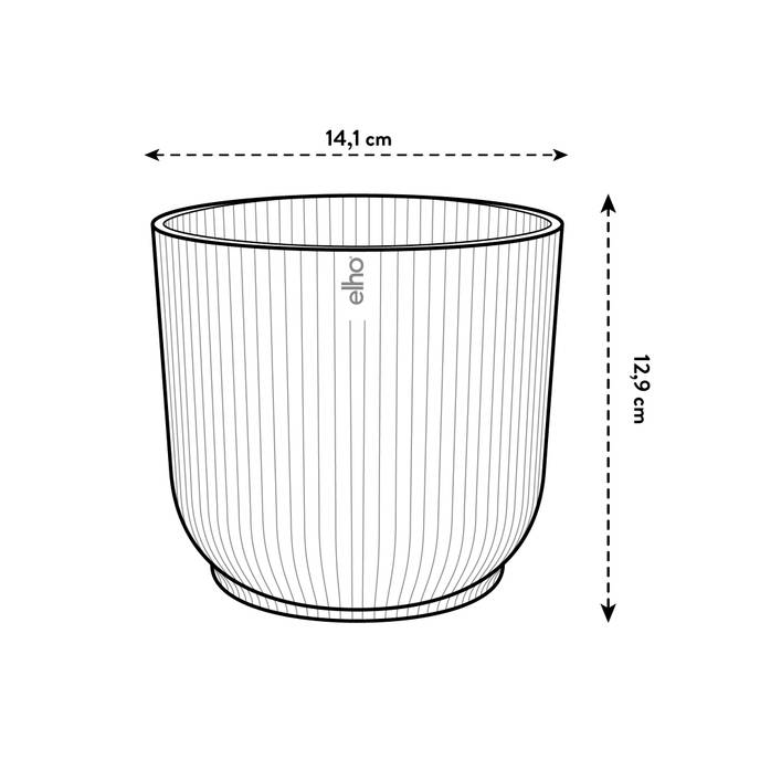 vibes fold rond 14cm zijdewit